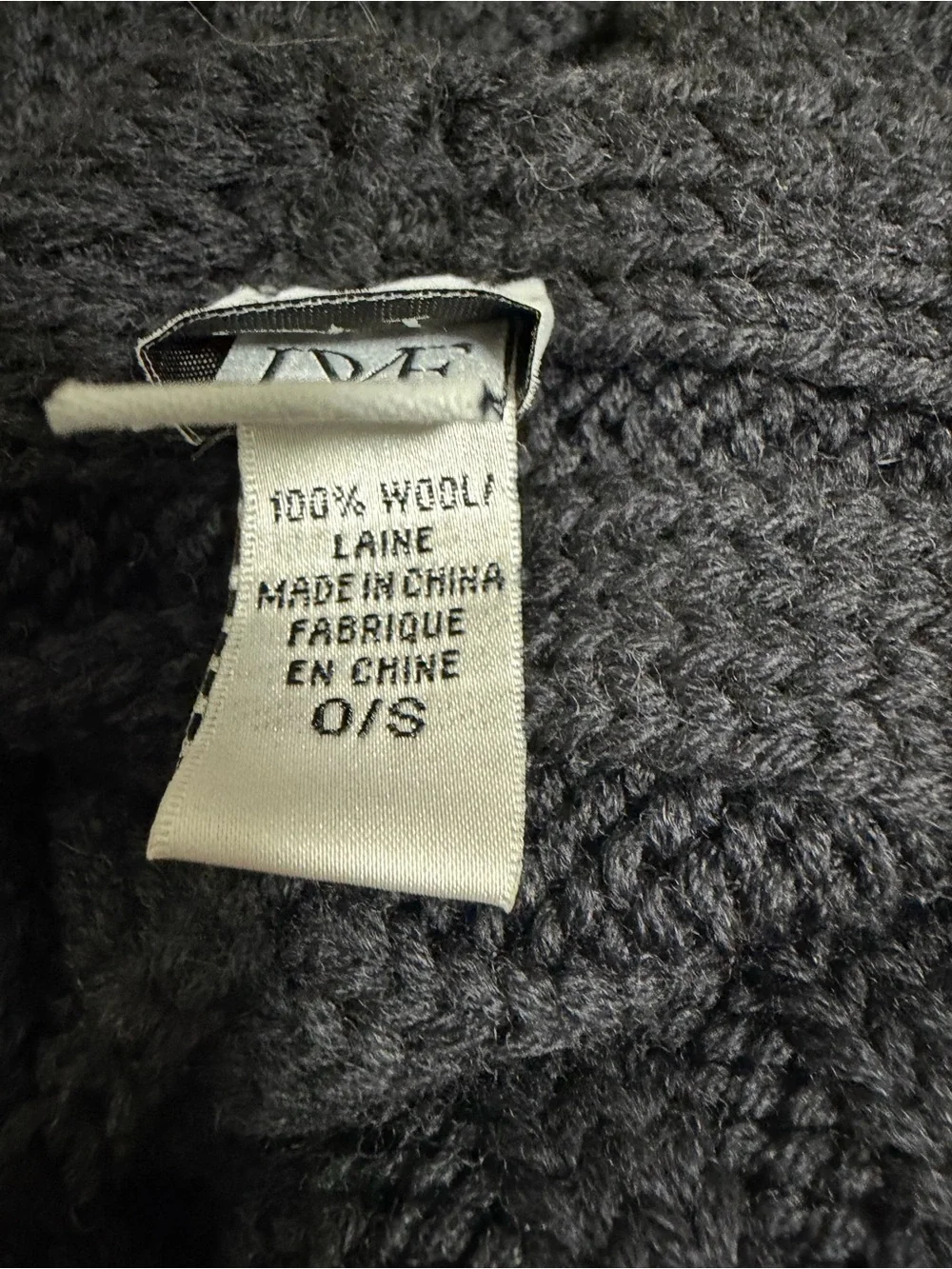 Diane Von Furstenberg Black Chunky Knit Loop Scarf
